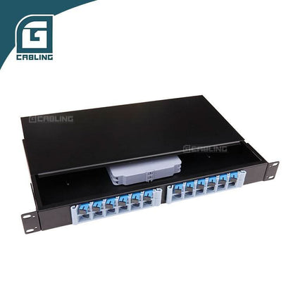 Gcabling 1u fiber optic patch panel 24 Port 19″ Rack sc fiber patch panel - Gcabling