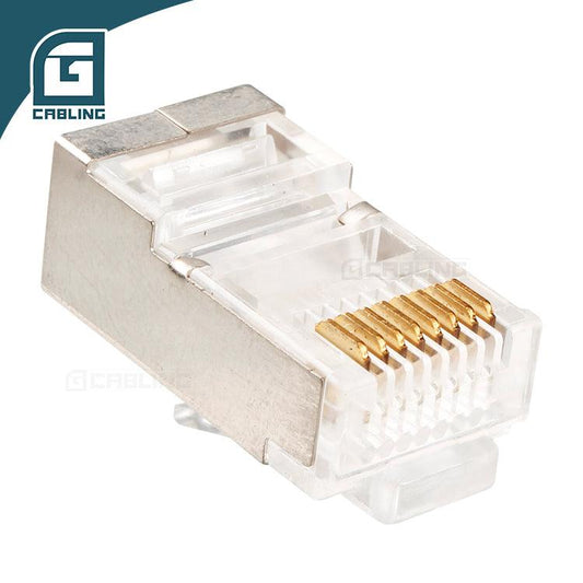 Gcabling Cat6 rj 45 Cat5e Connectors Shielded FTP Transparent Modular Plug - Gcabling