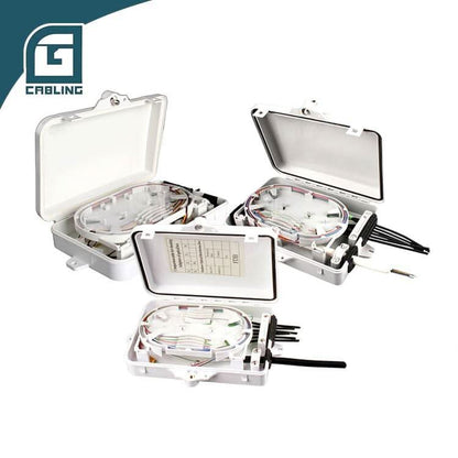 Gcabling 6 Core fibre termination box White IP65 fiber distribution box - Gcabling