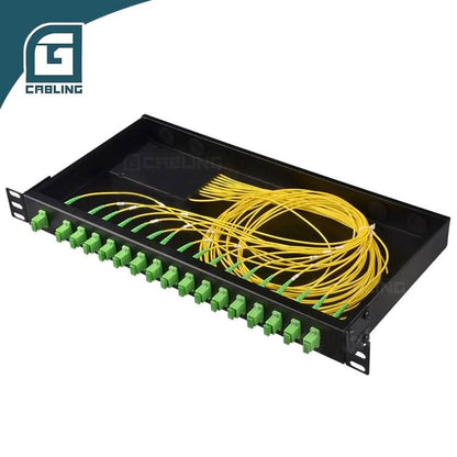 Gcabling 1x16 plc splitter 1U 19inch rack mounted plc splitter - Gcabling