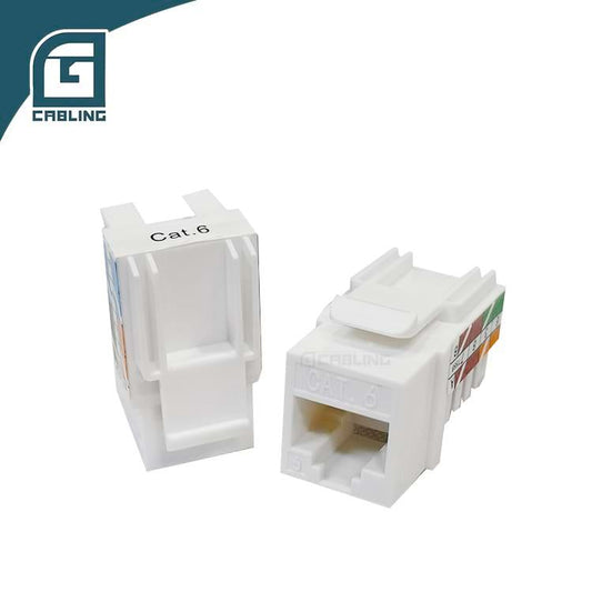 Gcabling CAT6 keystone jack rj45 UTP keystone connectors 45° network keystone jack - Gcabling