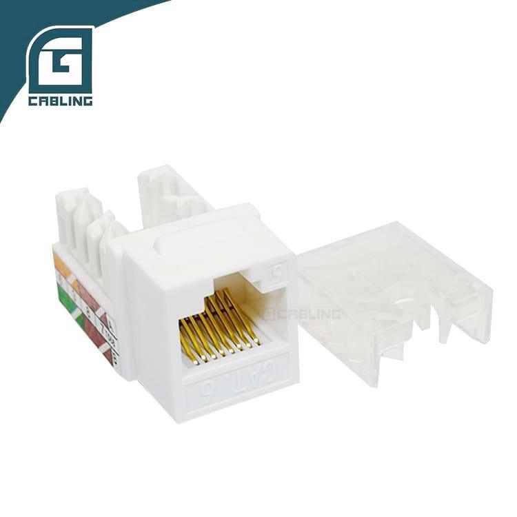 Gcabling CAT6 keystone jack rj45 UTP keystone connectors 45° network keystone jack - Gcabling