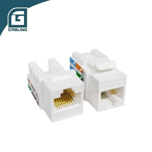 Gcabling CAT6 keystone jack rj45 UTP keystone connectors 45° network keystone jack - Gcabling