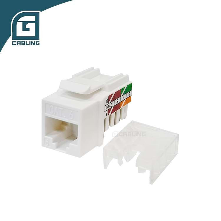 Gcabling CAT6 keystone jack rj45 UTP keystone connectors 45° network keystone jack - Gcabling