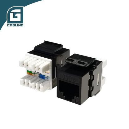 Gcabling 180 Degree Cat6 UTP shielded keystone jack network rj45 - Gcabling