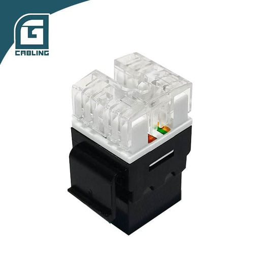 Gcabling 180 Degree Cat6 UTP shielded keystone jack network rj45 - Gcabling