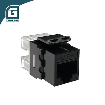 Gcabling 180 Degree Cat6 UTP shielded keystone jack network rj45 - Gcabling