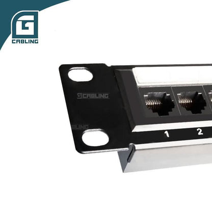 Gcabling 19inch 1U UTP 24 Port network patch panel CAT5e Cat6 Cat6a patch panel - Gcabling