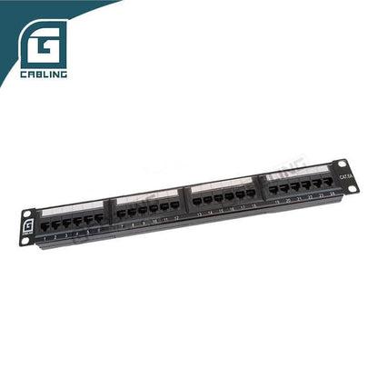 Gcabling 19inch 1U UTP 24 Port network patch panel CAT5e Cat6 Cat6a patch panel - Gcabling