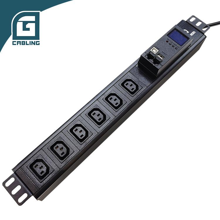 Gcabling intelligent power distribution units 1.5U 6 Port C13 PDU 19 rack power distribution unit - Gcabling